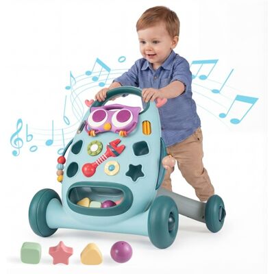 CostwayTrotteur Montessori pour Bébés Jouet Éducatif avec Lecteur Ovale Amovible et Trieur de Formes Maracas et Perles Oiseau Coulissant Bleu - Publicité CostwayTrotteur Montessori pour Bébés Jouet Éducatif avec Lecteur Ovale Amovible et Trieur de Formes Maracas et Perles Oiseau Coulissant Bleu - Publicité