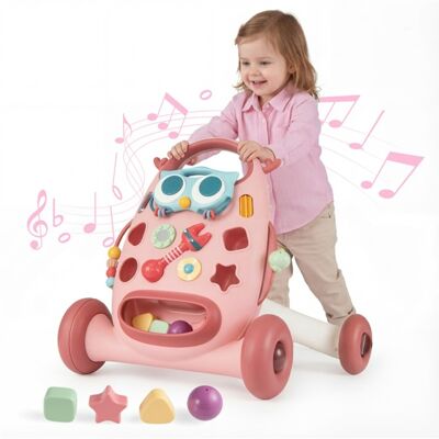 CostwayTrotteur Montessori pour Bébés Jouet Éducatif avec Lecteur Ovale Amovible et Trieur de Formes Maracas et Perles Oiseau Coulissant Rose - Publicité CostwayTrotteur Montessori pour Bébés Jouet Éducatif avec Lecteur Ovale Amovible et Trieur de Formes Maracas et Perles Oiseau Coulissant Rose - Publicité