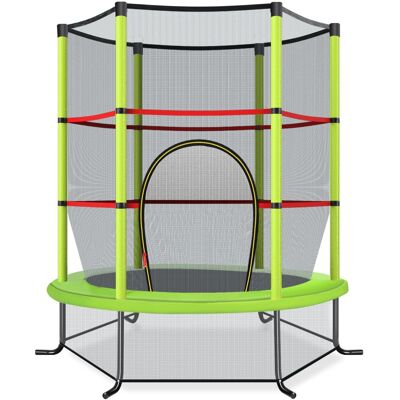 CostwayTrampoline de Jardin pour Enfants Ø165CM, avec Filet de Protection Appuis de Ressorts et Structure en Acier Vert - Publicité CostwayTrampoline de Jardin pour Enfants Ø165CM, avec Filet de Protection Appuis de Ressorts et Structure en Acier Vert - Publicité
