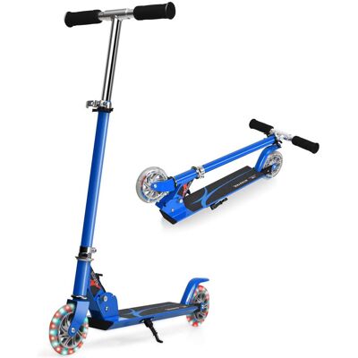 CostwayTrottinette Enfant 2 Roues Patinette Enfant Pliable Scooter Enfant Kick avec LED Lumière Hauteur Réglable - Publicité CostwayTrottinette Enfant 2 Roues Patinette Enfant Pliable Scooter Enfant Kick avec LED Lumière Hauteur Réglable - Publicité