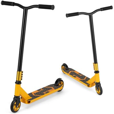 CostwayTrottinette Acrobatique pour 10+ Ans Trottinette pour Acrobatie 2 Roues en PU Large Plateau en Aluminium Trottinette Capacité 100Kg Jaune - Publicité CostwayTrottinette Acrobatique pour 10+ Ans Trottinette pour Acrobatie 2 Roues en PU Large Plateau en Aluminium Trottinette Capacité 100Kg Jaune - Publicité