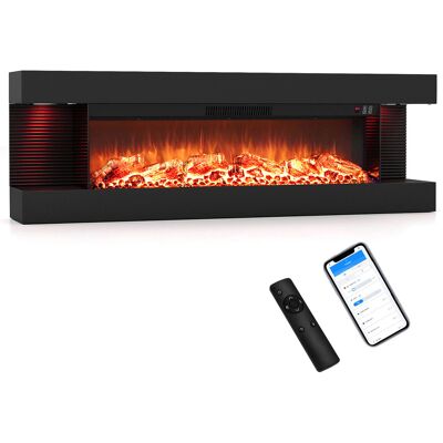 CostwayCheminée Électrique 60 Pouces Puissance de Chauffage 750/1500 W Cheminée Électrique Murale Flammes 12 Couleurs&Crépitement Télécommande Noir - Publicité CostwayCheminée Électrique 60 Pouces Puissance de Chauffage 750/1500 W Cheminée Électrique Murale Flammes 12 Couleurs&Crépitement Télécommande Noir - Publicité