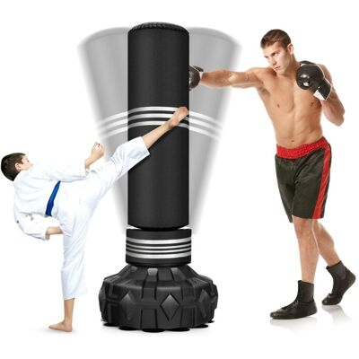 CostwaySac de Boxe Autoportant Sac de Boxe Lourd avec Support pour Adultes Adolescents Enfants Résistant à la Déchirure avec Rebond Rapide Noir - Publicité CostwaySac de Boxe Autoportant Sac de Boxe Lourd avec Support pour Adultes Adolescents Enfants Résistant à la Déchirure avec Rebond Rapide Noir - Publicité