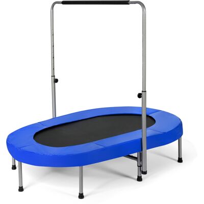 CostwayTrampoline de Fitness Double Pliable 153x100 CM avec Poignée Réglable sur 5 Positions Charge Max.150kg - Publicité CostwayTrampoline de Fitness Double Pliable 153x100 CM avec Poignée Réglable sur 5 Positions Charge Max.150kg - Publicité