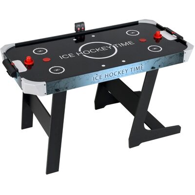 CostwayTable de Air Hockey Pliable avec Moteur Puissant de 12V et Tableau de Marqueurs LED Numérique Inclut 2 Batteurs et 2 Palets Noir - Publicité CostwayTable de Air Hockey Pliable avec Moteur Puissant de 12V et Tableau de Marqueurs LED Numérique Inclut 2 Batteurs et 2 Palets Noir - Publicité