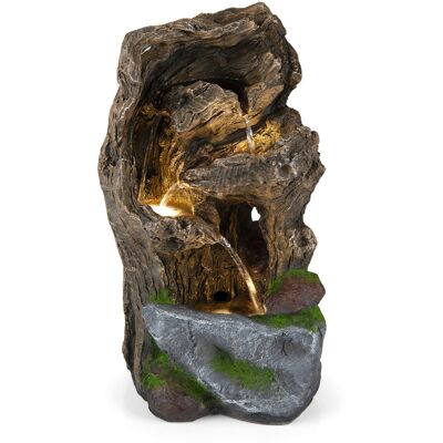 CostwayFontaine de Jardin Extérieur 3 Niveaux avec Lumière LED Fontaine à Eau Cascade Nature Effet Pierre Décoration pour Salon 26 x 28 x 53 CM - Publicité CostwayFontaine de Jardin Extérieur 3 Niveaux avec Lumière LED Fontaine à Eau Cascade Nature Effet Pierre Décoration pour Salon 26 x 28 x 53 CM - Publicité