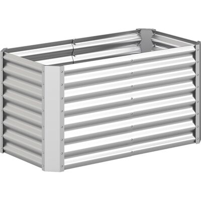 CostwayJardiniere en Acier Galvanisé Carré Potager en Métal sans Fond pour Balcon Terrasse Cour Jardin Bac à Fleurs 119,5 x 62 x 60,5 cm Argent - Publicité CostwayJardiniere en Acier Galvanisé Carré Potager en Métal sans Fond pour Balcon Terrasse Cour Jardin Bac à Fleurs 119,5 x 62 x 60,5 cm Argent - Publicité