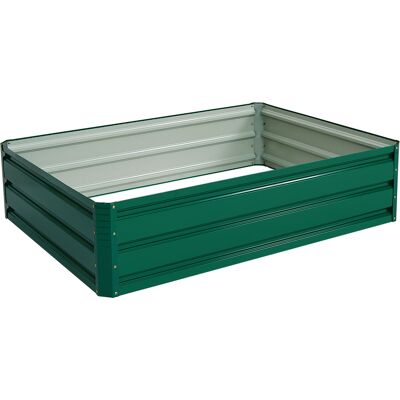 CostwayJardinière Surélevée en Acier Jardinière en Métal Cadre de Jardin Extérieur en Métal Jardinière Surélevée à 4 Panneaux 120 x 90 x 30cm Vert - Publicité CostwayJardinière Surélevée en Acier Jardinière en Métal Cadre de Jardin Extérieur en Métal Jardinière Surélevée à 4 Panneaux 120 x 90 x 30cm Vert - Publicité
