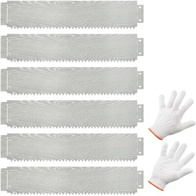 CostwayJardinière Surélevée en Métal Galvanisé 6 Pièces de 600 cm Clôture D'arbre Sans Tranchée Bande de 110 Cm Profondeur de 22 cm Argent - Publicité CostwayJardinière Surélevée en Métal Galvanisé 6 Pièces de 600 cm Clôture D'arbre Sans Tranchée Bande de 110 Cm Profondeur de 22 cm Argent - Publicité