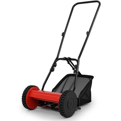 Costway Tondeuse à Gazon - 30cm Largeur, Bac 18,5L, Réglable - Publicité Costway Tondeuse à Gazon - 30cm Largeur, Bac 18,5L, Réglable - Publicité