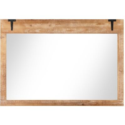 CostwayMiroir Mural Style Ferme 100 x 70 CM Miroir Rustique Rectangulaire Décoratif avec Cadre en Bois Suspension Verticale ou Horizontale Naturel - Publicité CostwayMiroir Mural Style Ferme 100 x 70 CM Miroir Rustique Rectangulaire Décoratif avec Cadre en Bois Suspension Verticale ou Horizontale Naturel - Publicité