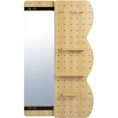 CostwayMiroir Mural Pleine Longueur en Bois avec Panneau Rangement Caché Modulable avec Crochets Panneau Perforé avec Miroir Intégral - Publicité CostwayMiroir Mural Pleine Longueur en Bois avec Panneau Rangement Caché Modulable avec Crochets Panneau Perforé avec Miroir Intégral - Publicité