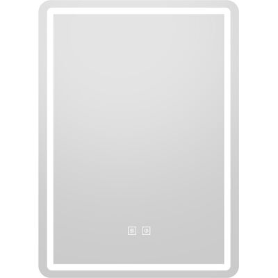 CostwayMiroir de Salle de Bain Rectangulaire LED 70 x 50 cm Miroir Mural avec Cadre Métallique 3 Couleur Fonction Mémoire erre Anti-Éclats Noir - Publicité CostwayMiroir de Salle de Bain Rectangulaire LED 70 x 50 cm Miroir Mural avec Cadre Métallique 3 Couleur Fonction Mémoire erre Anti-Éclats Noir - Publicité