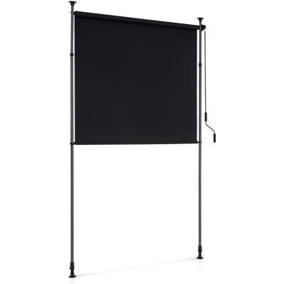 CostwayStore Vertical Rétractable 150cm (L) x 220-310 cm (H) Réglable en Hauteur Store Extérieur à Manivelle Sans Perçage Écran d'Intimité Noir - Publicité CostwayStore Vertical Rétractable 150cm (L) x 220-310 cm (H) Réglable en Hauteur Store Extérieur à Manivelle Sans Perçage Écran d'Intimité Noir - Publicité