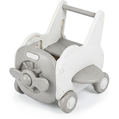 Costway3 en 1 Chariot de Marche Bebe Forme Avion Trotteur à Pousser Bébé avec Vitesse Réglable Siège Rabattable pour 1-3 Ans - Publicité Costway3 en 1 Chariot de Marche Bebe Forme Avion Trotteur à Pousser Bébé avec Vitesse Réglable Siège Rabattable pour 1-3 Ans - Publicité
