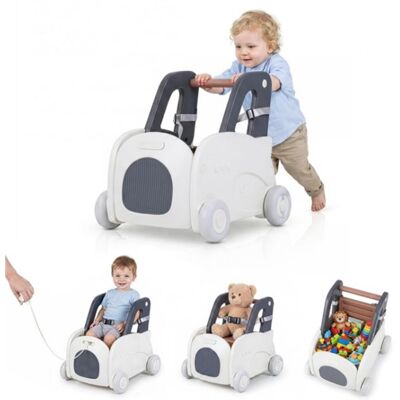 CostwayChariot de Marche Trotteur Enfant 1-3 Ans en Forme de Voiture avec Siège Basculant & Ceinture Coffre à Jouets à Roulettes Charge 15 kg - Publicité CostwayChariot de Marche Trotteur Enfant 1-3 Ans en Forme de Voiture avec Siège Basculant & Ceinture Coffre à Jouets à Roulettes Charge 15 kg - Publicité