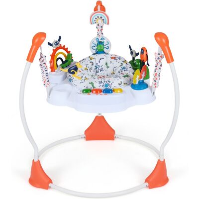 CostwayCentre d'Activités Sauteur et Transat avec 6 Jouets Interactifs Lumières et Musique Hauteur Réglable sur 3 Niveaux pour 6+ Mois Orange - Publicité CostwayCentre d'Activités Sauteur et Transat avec 6 Jouets Interactifs Lumières et Musique Hauteur Réglable sur 3 Niveaux pour 6+ Mois Orange - Publicité
