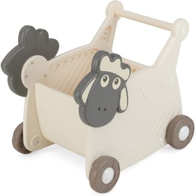 CostwayTrotteur en Forme de Mouton Chariot de Rangement Capacité de 18L Pour le Développement de la Motricité Trotteur Assis-Debout Beige - Publicité CostwayTrotteur en Forme de Mouton Chariot de Rangement Capacité de 18L Pour le Développement de la Motricité Trotteur Assis-Debout Beige - Publicité