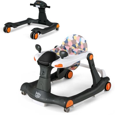 CostwayTrotteur Bébé Pliable 2 en 1 Hauteur et Vitesse Réglables Effet Sonore avec Lumières Coussin de Siège Lavable 6 à 18 Mois Noir - Publicité CostwayTrotteur Bébé Pliable 2 en 1 Hauteur et Vitesse Réglables Effet Sonore avec Lumières Coussin de Siège Lavable 6 à 18 Mois Noir - Publicité