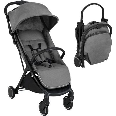 CostwayPoussette Canne Ultra Compacte avec Structure en Aluminium Harnais à 5 Points Convient aux Enfants 0-36 mois Gris - Publicité CostwayPoussette Canne Ultra Compacte avec Structure en Aluminium Harnais à 5 Points Convient aux Enfants 0-36 mois Gris - Publicité