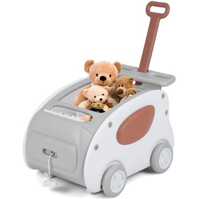 CostwayTrotteur Bébé Pousseur Poussette Bébé 2-en-1 avec Roues Siège Pliable et Ceinture de Sécurité Organisateur de Jouets pour 3+ Ans Gris - Publicité CostwayTrotteur Bébé Pousseur Poussette Bébé 2-en-1 avec Roues Siège Pliable et Ceinture de Sécurité Organisateur de Jouets pour 3+ Ans Gris - Publicité