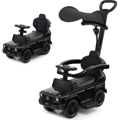 CostwayVoiture à Pousser pour Enfant sous Licence Poussette pour Tout-petit avec Auvent Réglable Garde-corps et Klaxon pour 1-3 Ans Noir - Publicité CostwayVoiture à Pousser pour Enfant sous Licence Poussette pour Tout-petit avec Auvent Réglable Garde-corps et Klaxon pour 1-3 Ans Noir - Publicité