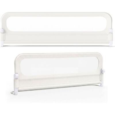 CostwayBarrière de Lit Bébé Pliable Ajustable de 178 CM Blanc + Barrière de Lit Pliable Ajustable de 198 CM avec Housse Amovible Blanc - Publicité CostwayBarrière de Lit Bébé Pliable Ajustable de 178 CM Blanc + Barrière de Lit Pliable Ajustable de 198 CM avec Housse Amovible Blanc - Publicité