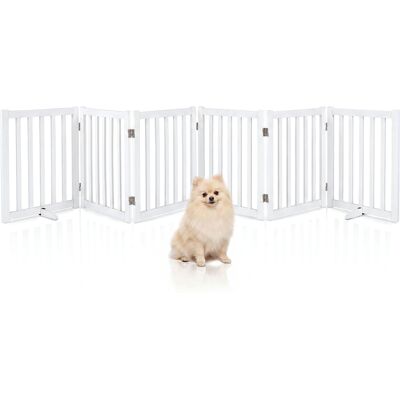 CostwayBarrière de Sécurité Pliable Double Face Barrière Chien 306 x 61 x 2 CM avec 6 Panneaux Aucun Montage Nécessaire 3 Pieds de Support Blanc - Publicité CostwayBarrière de Sécurité Pliable Double Face Barrière Chien 306 x 61 x 2 CM avec 6 Panneaux Aucun Montage Nécessaire 3 Pieds de Support Blanc - Publicité