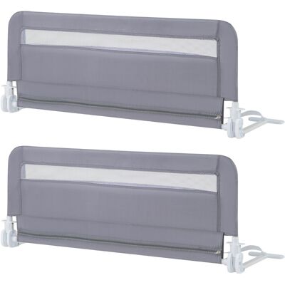 CostwayBarrière de Lit Enfants 100 x 42 cm avec Sangles Barrière de Sécurité Pliable avec Tissu en Maille Respisante Angle Réglable 0°à 180° Gris - Publicité CostwayBarrière de Lit Enfants 100 x 42 cm avec Sangles Barrière de Sécurité Pliable avec Tissu en Maille Respisante Angle Réglable 0°à 180° Gris - Publicité