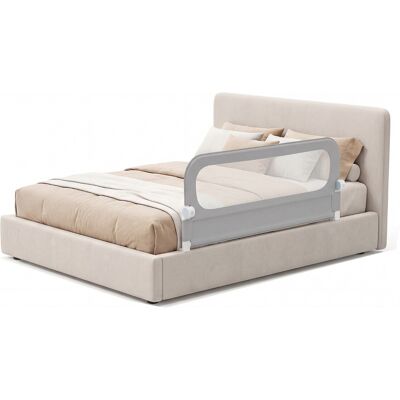 CostwayBarrière de Lit Pliable pour Bébé Barrière de Lit Ajustable de 148 CM avec Housse Amovible en Tissu Oxford & Base en U Robuste Gris - Publicité CostwayBarrière de Lit Pliable pour Bébé Barrière de Lit Ajustable de 148 CM avec Housse Amovible en Tissu Oxford & Base en U Robuste Gris - Publicité