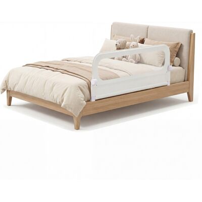 CostwayBarrière de Lit Pliable pour Bébé Barrière de Lit Ajustable de 120 CM avec Housse Amovible en Tissu Oxford & Base en U Robuste Blanc - Publicité CostwayBarrière de Lit Pliable pour Bébé Barrière de Lit Ajustable de 120 CM avec Housse Amovible en Tissu Oxford & Base en U Robuste Blanc - Publicité