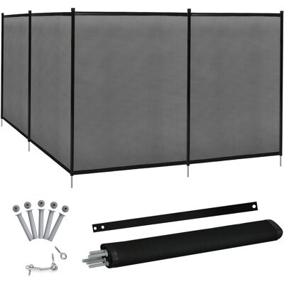 CostwayLot de 3 Barrière de Protection pour Piscine Barriere en Maille en Aluminium acier Inoxydable Textilène 90x125cm (L x H) Noir - Publicité CostwayLot de 3 Barrière de Protection pour Piscine Barriere en Maille en Aluminium acier Inoxydable Textilène 90x125cm (L x H) Noir - Publicité