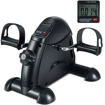 CostwayMini Vélo D exercice Machine Portable pour Pédaler avec Écran LCD Vélo sous Bureau pour Exercices de Pédalage Entraîneur de Pédales Noir - Publicité CostwayMini Vélo D exercice Machine Portable pour Pédaler avec Écran LCD Vélo sous Bureau pour Exercices de Pédalage Entraîneur de Pédales Noir - Publicité