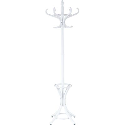 CostwayPorte Manteau sur Pieds avec 12 Crochets en Bois Massif pour Manteaux Chapeaux Parapluie 51 x 51 x 184 CM, Couleur Blanc - Publicité CostwayPorte Manteau sur Pieds avec 12 Crochets en Bois Massif pour Manteaux Chapeaux Parapluie 51 x 51 x 184 CM, Couleur Blanc - Publicité