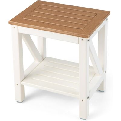 CostwayTabouret Salle de Bain à 2 Niveaux Imperméable Petit Tabouret de Douche Antidérapant avec Étagère Rangement Chaise pour Enfants Brun - Publicité CostwayTabouret Salle de Bain à 2 Niveaux Imperméable Petit Tabouret de Douche Antidérapant avec Étagère Rangement Chaise pour Enfants Brun - Publicité