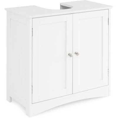 Costway - Placard sous-vasque - 60x30x60 cm - 2 Portes - Placard salle de bains - Publicité Costway - Placard sous-vasque - 60x30x60 cm - 2 Portes - Placard salle de bains - Publicité