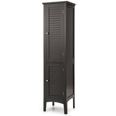 CostwayMeuble de Rangement Salle de Bain Meuble Colonne sur Pied avec Rangement à 5 Niveaux Organisateur de Rangement 37 x 37 x 160 cm Brun - Publicité CostwayMeuble de Rangement Salle de Bain Meuble Colonne sur Pied avec Rangement à 5 Niveaux Organisateur de Rangement 37 x 37 x 160 cm Brun - Publicité