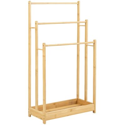 CostwayPorte-serviettes en Bambou sur Pied avec Rangement 3 Barres Décalées Étagère Inférieure à Lattes Design Vertical 45 x 22 x 86 cm Naturel - Publicité CostwayPorte-serviettes en Bambou sur Pied avec Rangement 3 Barres Décalées Étagère Inférieure à Lattes Design Vertical 45 x 22 x 86 cm Naturel - Publicité