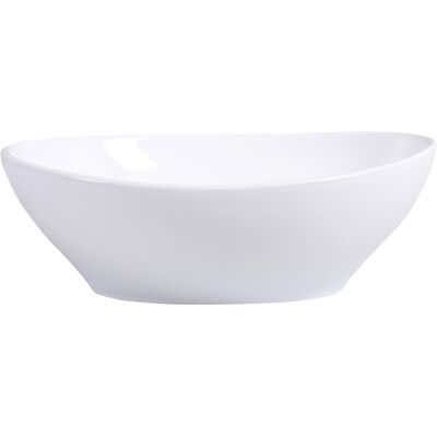 CostwayVasque Lavabo Ovale à Poser Design Moderne pour Salle de Bain et Toilettes en Céramique Robuste 41x335x14cm Blanc - Publicité CostwayVasque Lavabo Ovale à Poser Design Moderne pour Salle de Bain et Toilettes en Céramique Robuste 41x335x14cm Blanc - Publicité