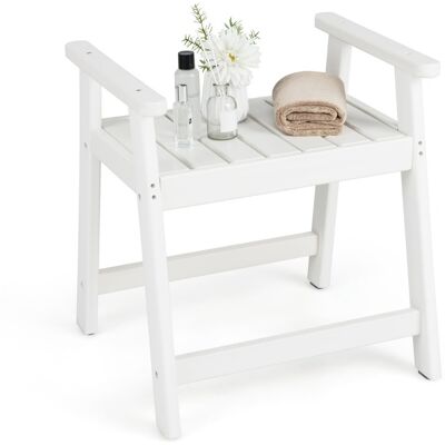 CostwayBanc de Douche avec Accoudoirs Siège de Spa Tabouret de Bain pour Douche Intérieure Rasage de Jambes 58 X 52 X 615 cm Blanc - Publicité CostwayBanc de Douche avec Accoudoirs Siège de Spa Tabouret de Bain pour Douche Intérieure Rasage de Jambes 58 X 52 X 615 cm Blanc - Publicité