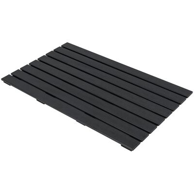 CostwayTapis de Bain Imperméable Grand Tapis de Douche 100 x 60 cm avec Texture Antidérapante Design à Lattes Tapis de Sol WPC Robuste Noir - Publicité CostwayTapis de Bain Imperméable Grand Tapis de Douche 100 x 60 cm avec Texture Antidérapante Design à Lattes Tapis de Sol WPC Robuste Noir - Publicité