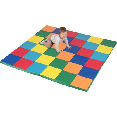 CostwayTapis d'Activité pour Tout-petit Tapis de Jeu Pliable avec Cuir Synthétique Imperméable & Mousse Douce Tapis de Sol 144 x 144 CM Multicolore - Publicité CostwayTapis d'Activité pour Tout-petit Tapis de Jeu Pliable avec Cuir Synthétique Imperméable & Mousse Douce Tapis de Sol 144 x 144 CM Multicolore - Publicité