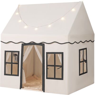 CostwayTente de Jeux avec Guirlandes Lumineuses Étoiles Cabane Enfant Interieure avec Tapis Antidérapant pour 3-4 Enfants de 3-10 Ans Beige - Publicité CostwayTente de Jeux avec Guirlandes Lumineuses Étoiles Cabane Enfant Interieure avec Tapis Antidérapant pour 3-4 Enfants de 3-10 Ans Beige - Publicité