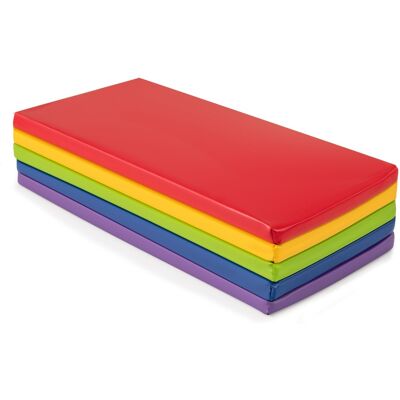 CostwayLot de 5 Tapis de Repos pour Enfants Matelas de Sieste en Mousse pour Sol Tapis de Couchage Portables Arc-En-Ciel en Simili Cuir Coloré - Publicité CostwayLot de 5 Tapis de Repos pour Enfants Matelas de Sieste en Mousse pour Sol Tapis de Couchage Portables Arc-En-Ciel en Simili Cuir Coloré - Publicité