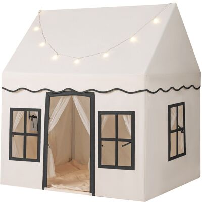 CostwayTente de Jeux avec Guirlandes Lumineuses Étoiles Cabane Enfant Interieure avec Tapis Antidérapant pour 3-4 Enfants de 3-10 Ans Café - Publicité CostwayTente de Jeux avec Guirlandes Lumineuses Étoiles Cabane Enfant Interieure avec Tapis Antidérapant pour 3-4 Enfants de 3-10 Ans Café - Publicité