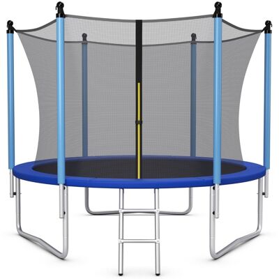 CostwayTrampoline Extérieur ø244cm Echelle Filet de Sécurité Tapis de Saut Tuyau Galvanisé Antirouille pour Enfants Charge 80 kg - Publicité CostwayTrampoline Extérieur ø244cm Echelle Filet de Sécurité Tapis de Saut Tuyau Galvanisé Antirouille pour Enfants Charge 80 kg - Publicité