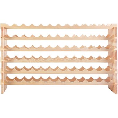 Costway - 72-bouteilles - Pin Modulaire - Étagère à vin - Publicité Costway - 72-bouteilles - Pin Modulaire - Étagère à vin - Publicité