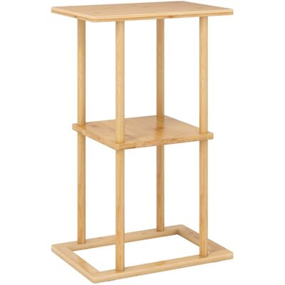 CostwayLot de 2 Tables d'Appoint Table Rectangulaire Compacte avec Étagères de Rangement et Structure en Bambou Table de Chevet Moderne Naturel - Publicité CostwayLot de 2 Tables d'Appoint Table Rectangulaire Compacte avec Étagères de Rangement et Structure en Bambou Table de Chevet Moderne Naturel - Publicité