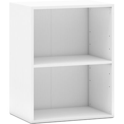 CostwayBibliothèque à 2 Cubes Ouverts Meuble de Rangement à 3 Niveaux avec Étagère Réglable à 5 Positions 42 x 29,5 x 53,5 cm Blanc - Publicité CostwayBibliothèque à 2 Cubes Ouverts Meuble de Rangement à 3 Niveaux avec Étagère Réglable à 5 Positions 42 x 29,5 x 53,5 cm Blanc - Publicité