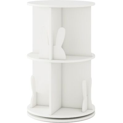 CostwayBibliothèque d Angle Ronde et Rotative pour Enfants Etagère de Rangement Autoportante à 2 Niveaux Pivotante à 360° Salon Blanc - Publicité CostwayBibliothèque d Angle Ronde et Rotative pour Enfants Etagère de Rangement Autoportante à 2 Niveaux Pivotante à 360° Salon Blanc - Publicité
